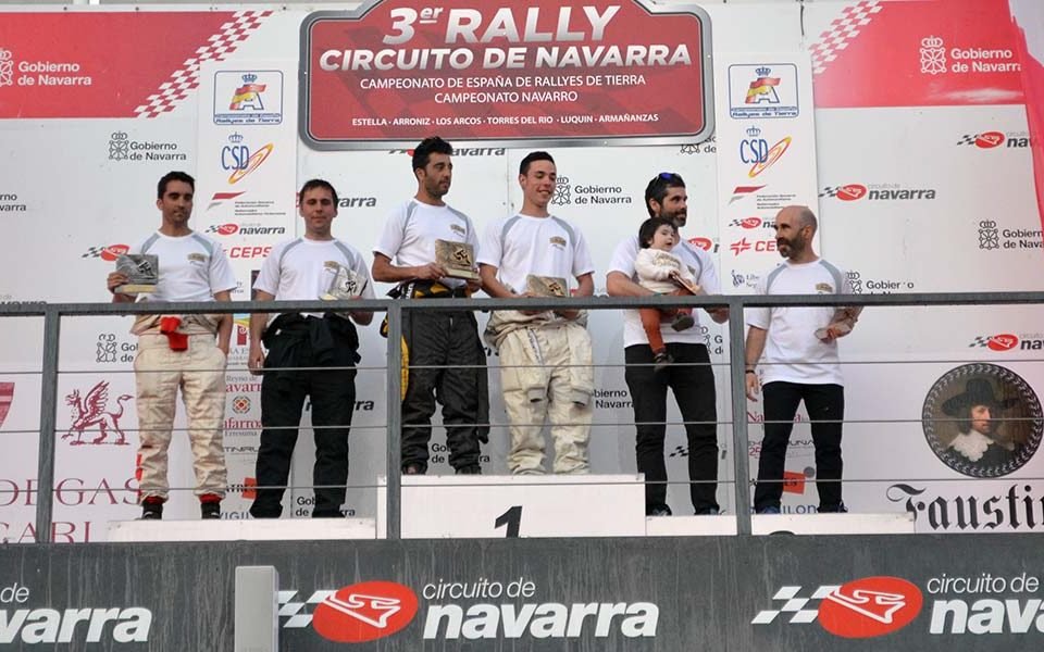 podium copa racvn rally navarra